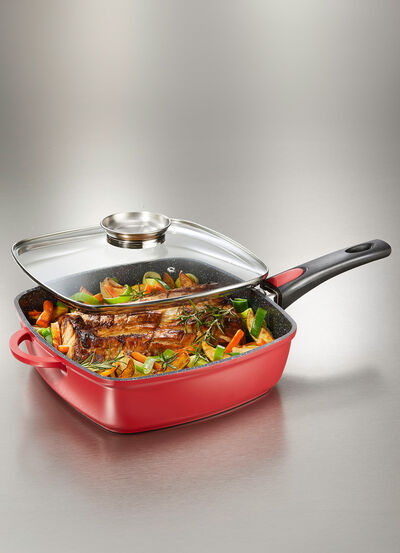 "King" Rechteckpfanne aus Aluguss 