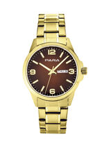 Para-Quartz-Herrenuhr mit Stahlbandgehäuse 