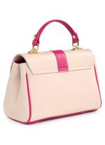 Laurina Tasche aus genarbtem Kalb-Nappaleder BEIGE-PINK