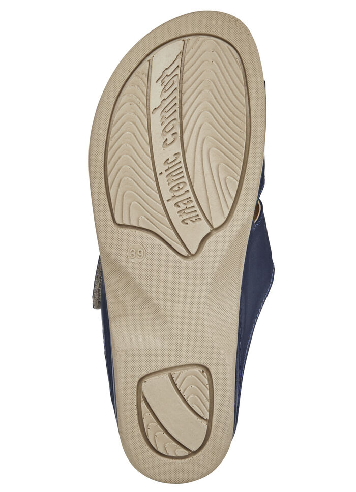 ELENA EDEN Pantolette mit Kontrast-Einsätzen MARINE