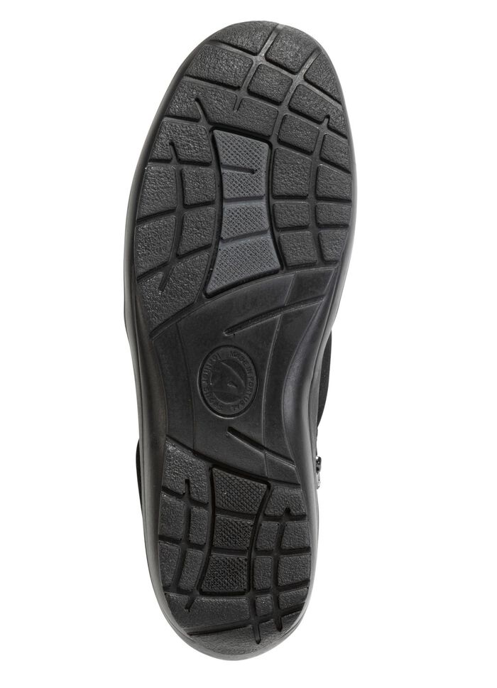 ELENA EDEN, bequeme Damen-Boots, Weite H, mit herausnehmbarem Fußbett SCHWARZ