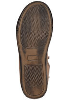 Andrea Conti, klassiche Damen-Stiefeletten, Winterschuhe, mit herausnehmbarem Fußbett COGNAC