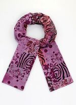 Schal mit abwechslungsreichen Musterbl&ouml;cken 