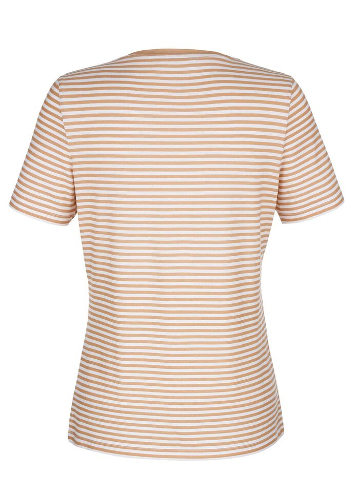 Shirt mit allover Ringel-Dessin 