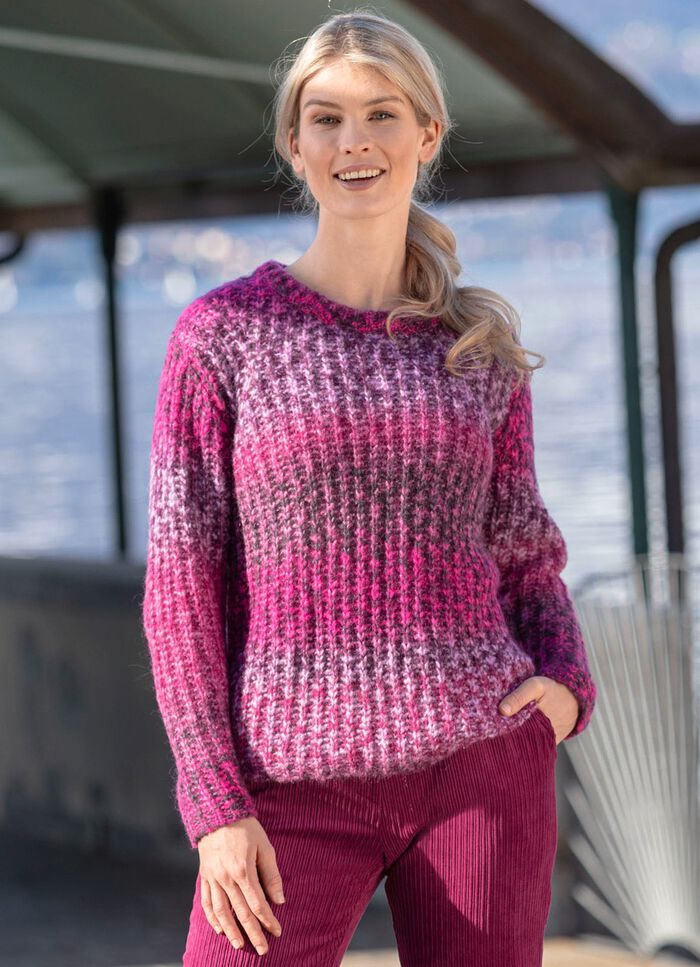 Pullover mit Alpaka und tollem Farbverlauf 
