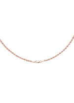 Stilvolle Kordel-Halskette in Roségold 