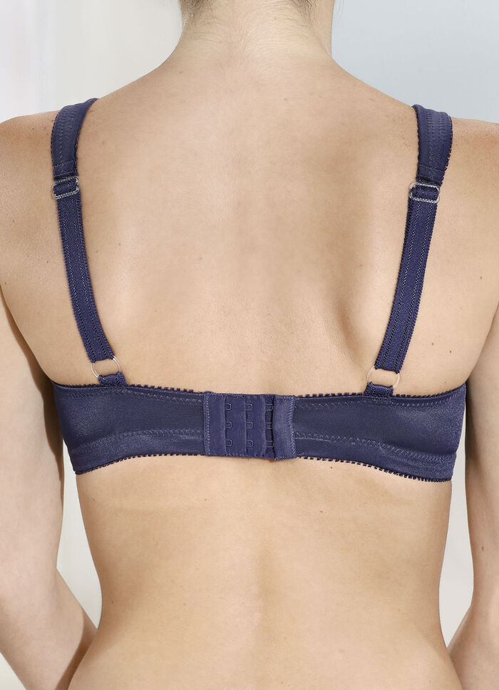 Zweierpack BH mit Spitzeneins&auml;tzen 1X MARINE, 1X WEISS