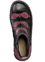 Gemini Bootie aus dezent schattiertem Rind-Nappaleder SCHWARZ-BORDEAUX