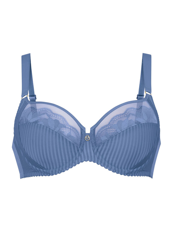 Rosa Faia B&uuml;gel-BH mit T&uuml;llstickereispitze JEANSBLAU