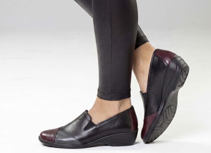 ELENA EDEN, bequeme Damen-Slipper, Weite H, mit herausnehmbarem Fu&szlig;bett 