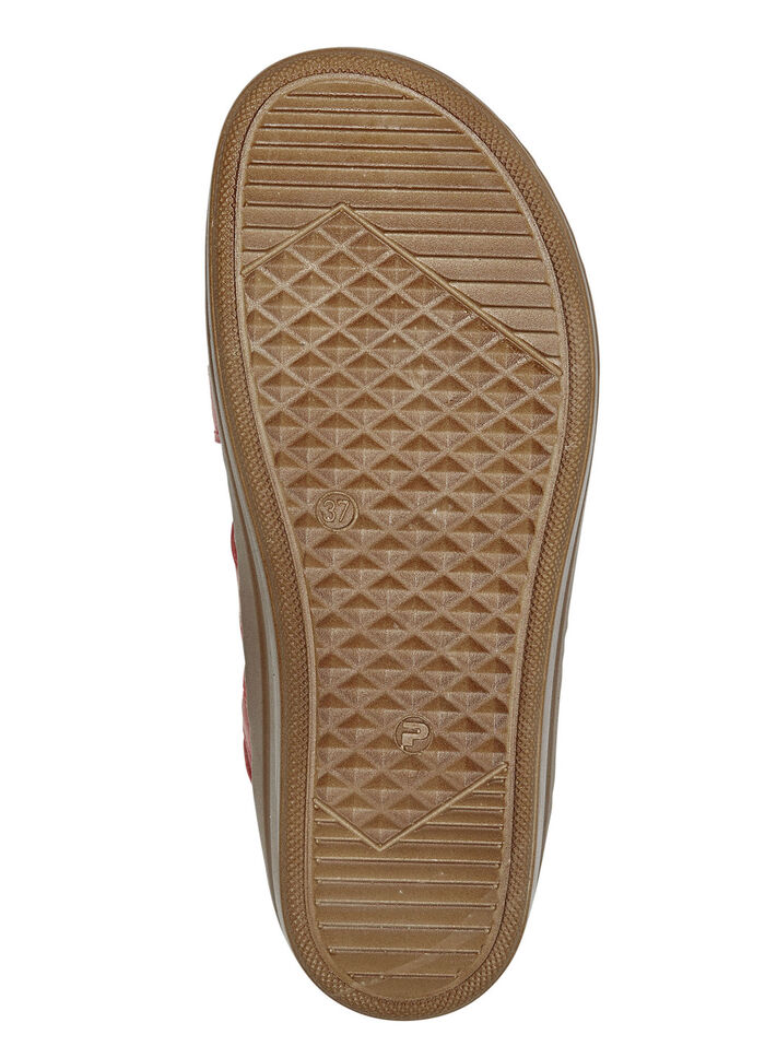 Gemini Sandale aus schattiertem Rind-Nappaleder ROT