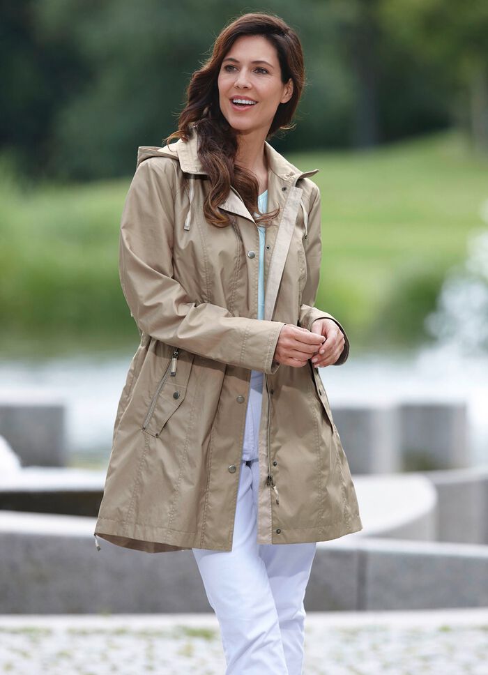 Longjacke mit abnehmbarer Kapuze KORK