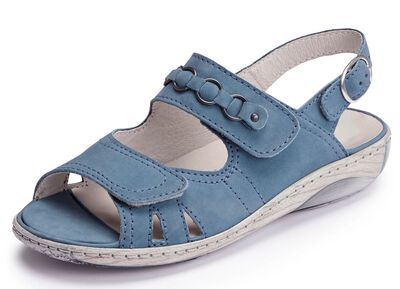 Waldl&auml;ufer, bequeme Damen-Sandalen, Weite G, mit herausnehmbarem Fu&szlig;bett 