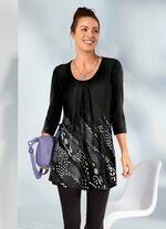 Attraktives Longshirt mit 3/4-langen &Auml;rmeln 