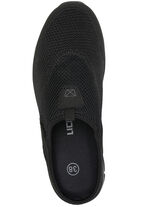 Sabot aus Textilmaterial mit Synthetikbes&auml;tzen SCHWARZ