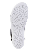 ELENA EDEN, bequeme Damen-Sandalen, Weite G, mit herausnehmbarem Fu&szlig;bett GRAU