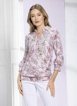 Shirt-Tunika mit aparter Kragenlösung 