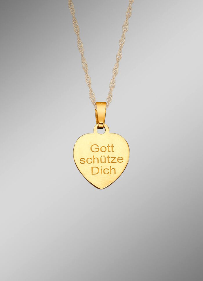 Anh&auml;nger Schutzengel mit Diamantschnitt 