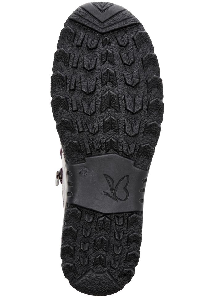 ELENA EDEN, gef&uuml;tterte Damen-Boots, Winterschuhe, Weite H, mit Rei&szlig;verschluss BORDEAUX