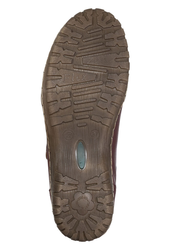 ELENA EDEN, bequeme Damen-Schnürschuhe, Weite G, mit herausnehmbarem Fußbett BURGUND