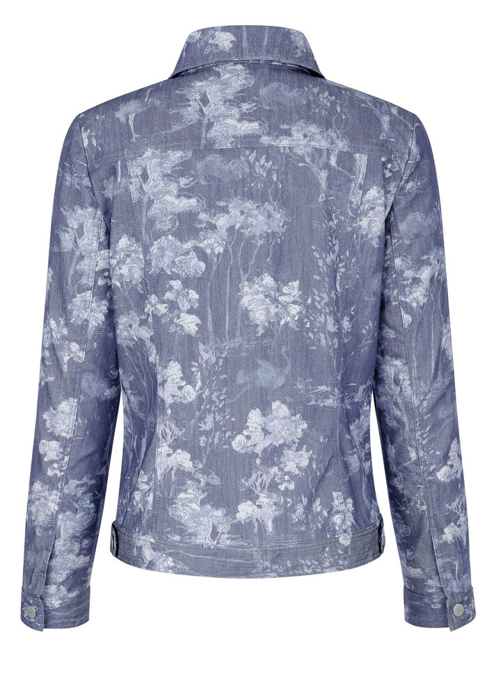 Jeansjacke mit Knopfleiste 