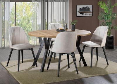 Esszimmerm&ouml;bel Gusto mit Samtbezug 