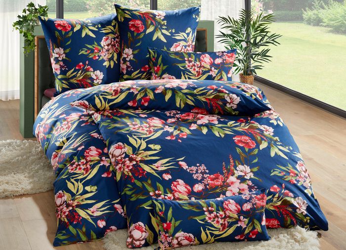 Beidseitig bedruckte Bettw&auml;sche-Garnitur 