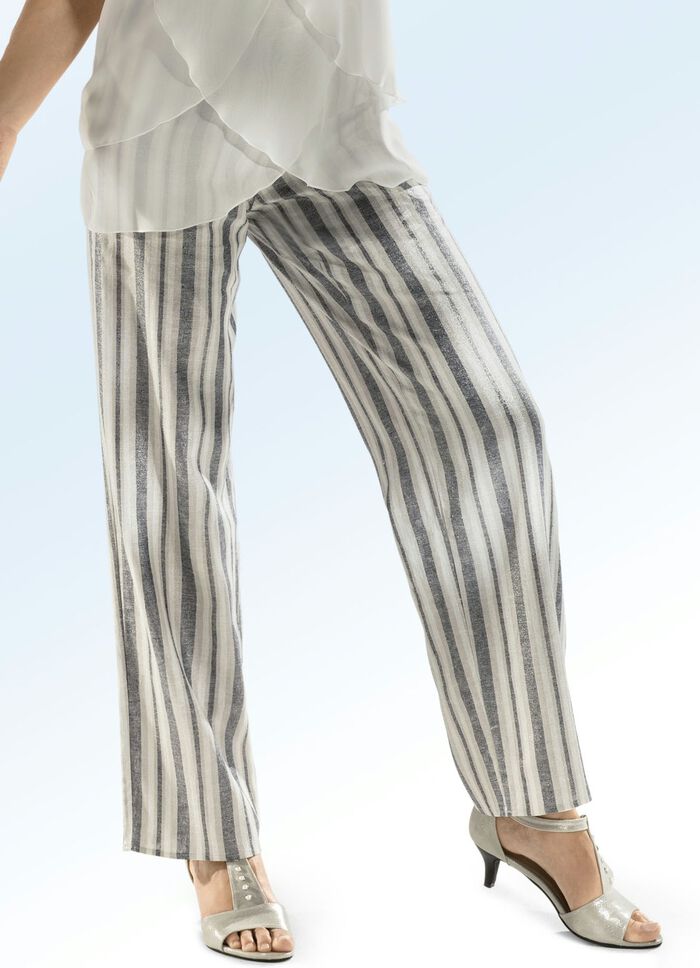 Hose in modischer Weite ECRU-GOLD