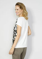 Shirt mit Bl&auml;tterdruck 