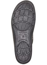 Pantoffel mit floralem Muster SCHWARZ