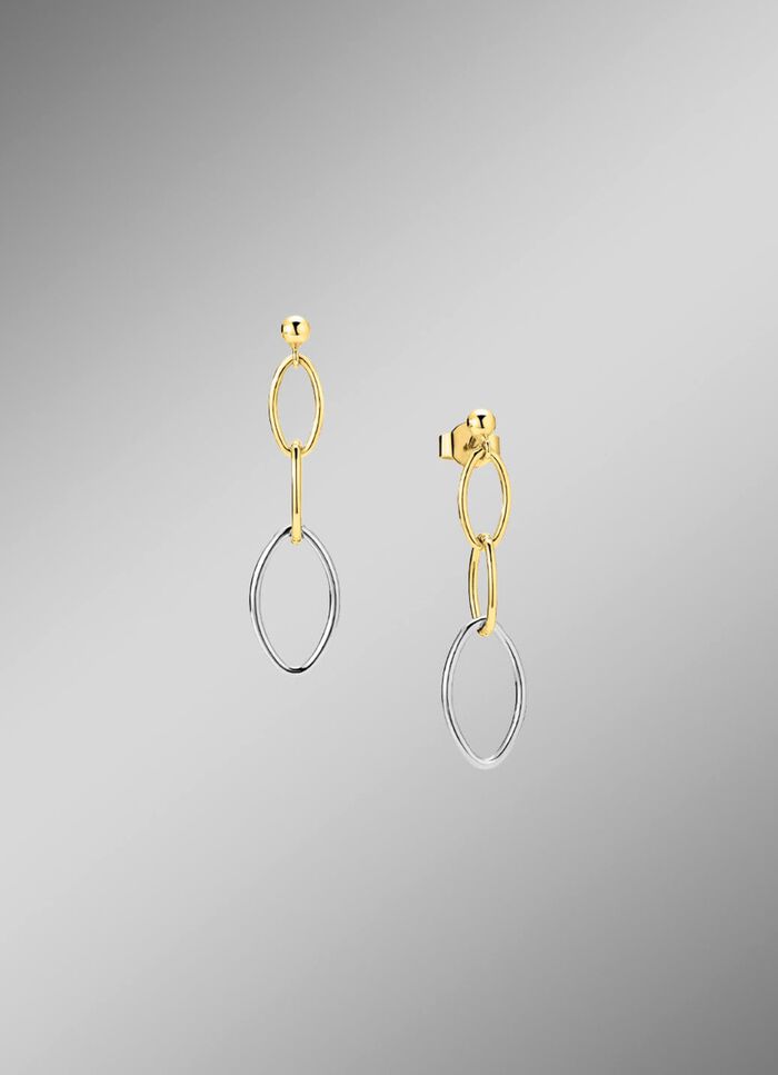 Ohrstecker: Moderne Eleganz in Bicolor 