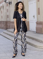 Longshirt in Jackenoptik 