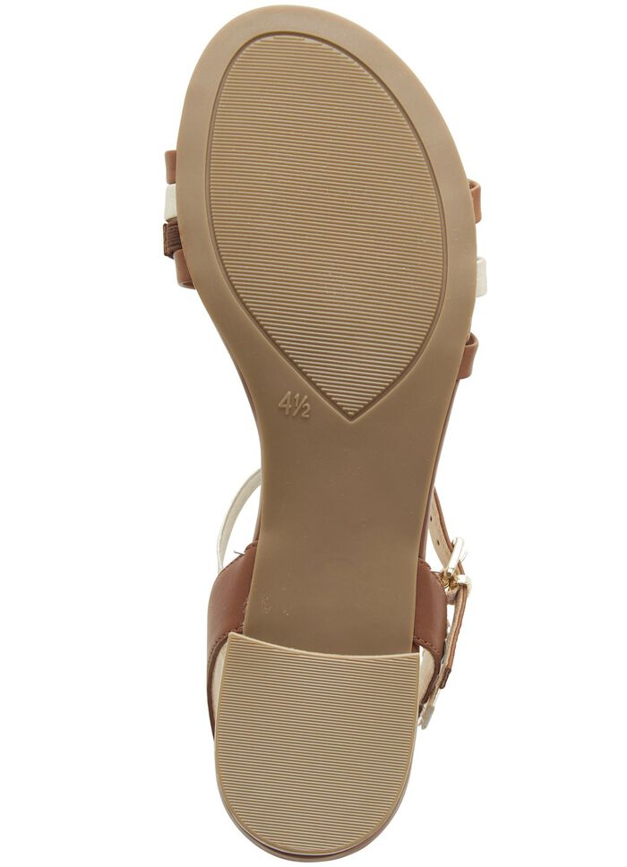 Caprice Sandalette aus teilweise metallisiertem Nappaleder 