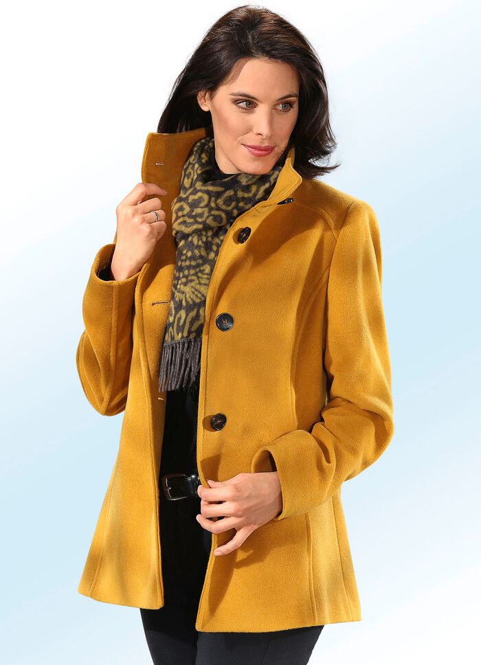 Jacke in 2 Farben mit Knopfleiste SAFRAN