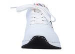 Rieker, stylische Damen-Sneaker, Weite H, mit herausnehmbarem Fu&szlig;bett WEISS-SCHWARZ