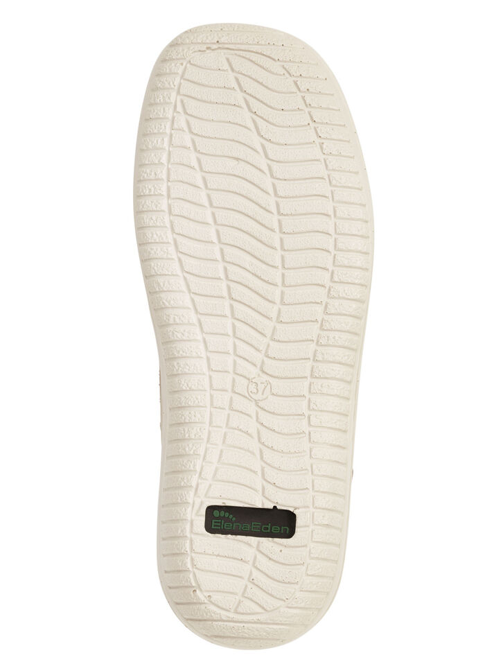 ELENA EDEN Schnürschuh aus Nappaleder mit Knitter-Struktur BEIGE