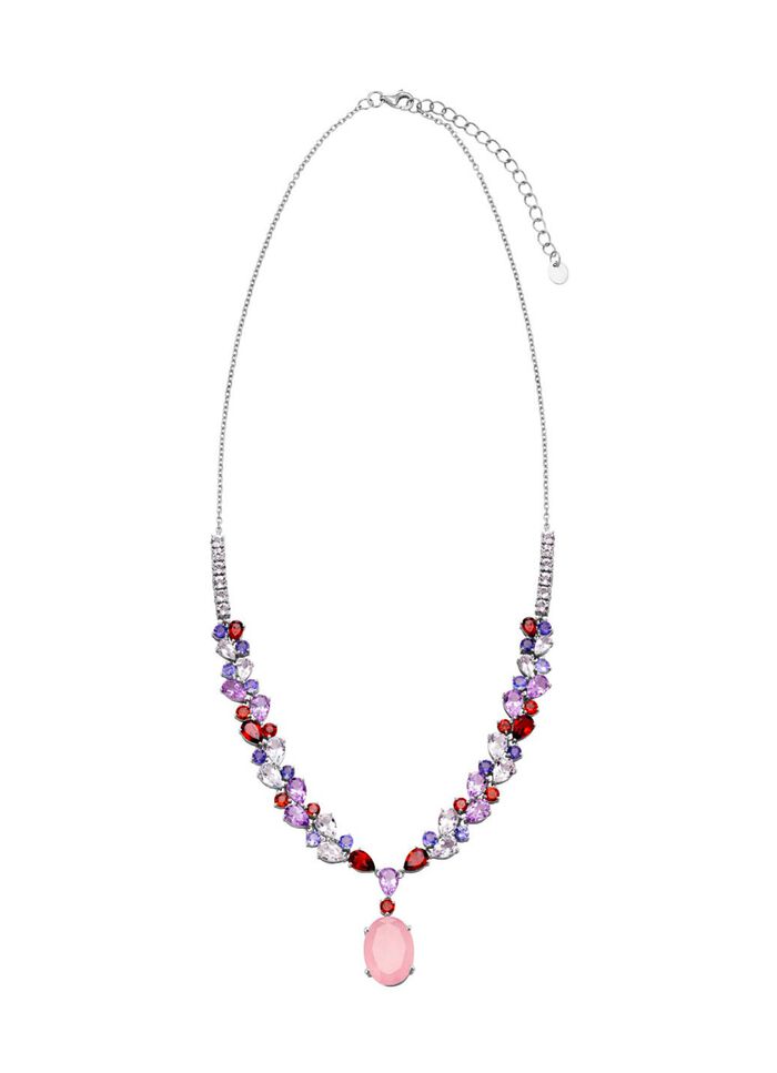 Zauberhafte Halskette mit echten Edelsteinen 