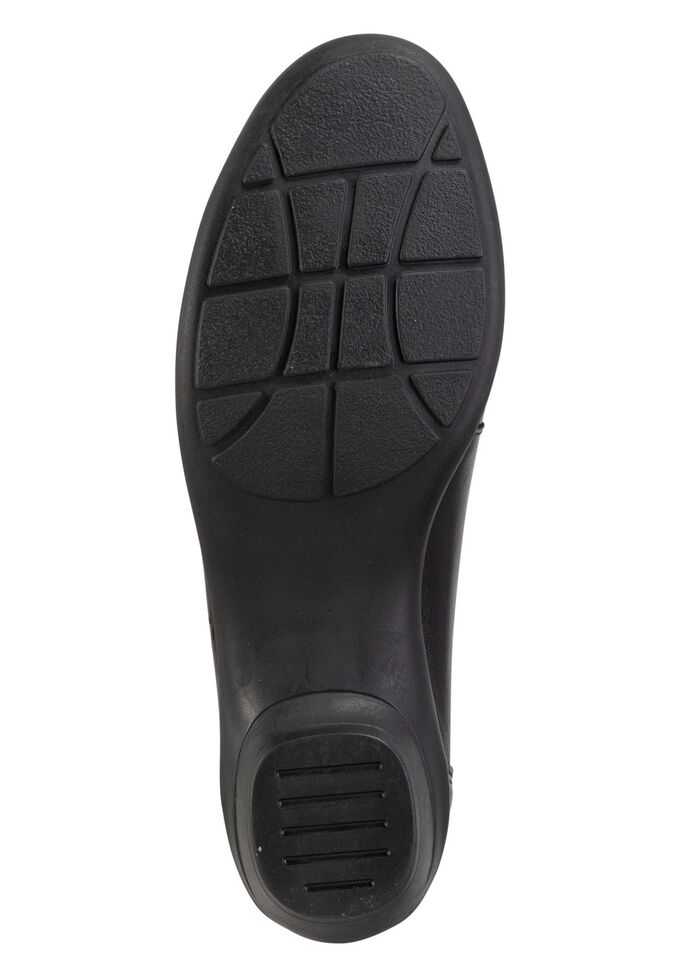 ELENA EDEN, stilvolle Damen-Pumps, Weite H, mit herausnehmbarem Fu&szlig;bett SCHWARZ