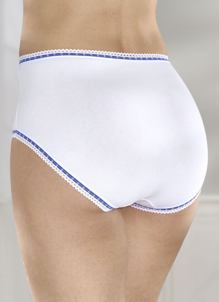 Siebenerpack Slips mit Kontrastabschlüssen 