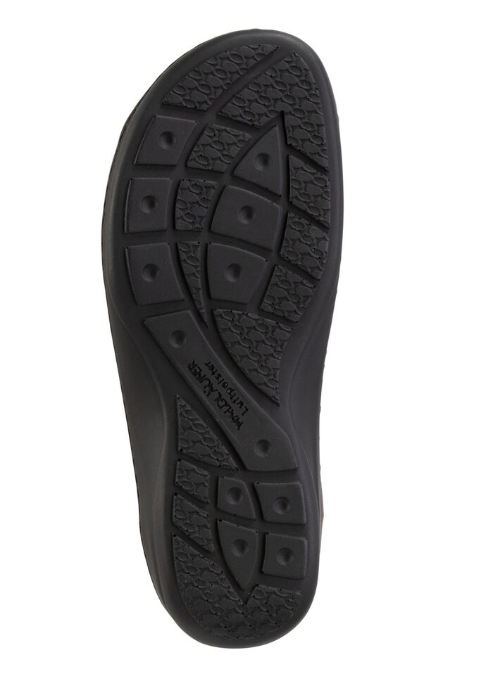 Waldl&auml;ufer Pantolette mit Metallschmuck mit Glitzersteinchen 