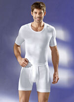 Schiesser Schlupfjacke aus Feinripp, weiß 