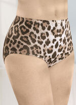 brio lingerie Viererpack Slips mit Raubtierdessin 