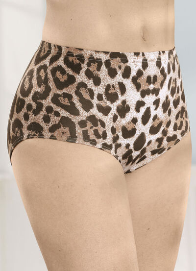 brio lingerie Viererpack Slips mit Raubtierdessin 