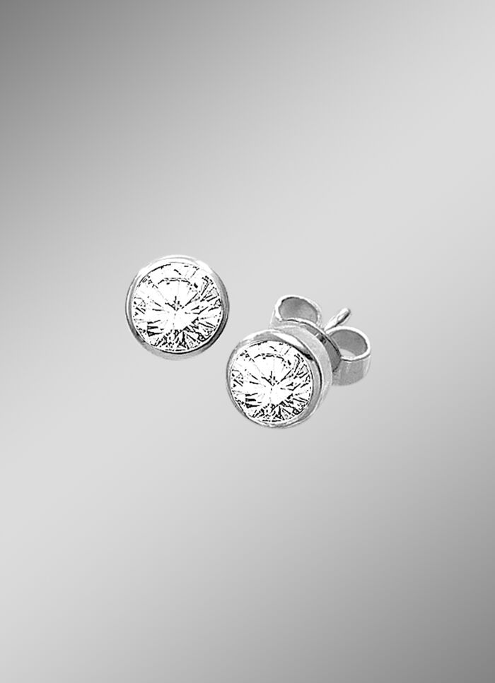 Hochwertiger Single-Ohrstecker mit Brillant 