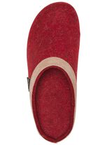 Laurina Wollfilz-Pantoffel mit Velours-Besatz 