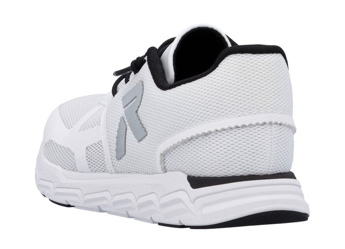 Rieker Sneaker aus teilweise beschichtetem Meshmaterial WEISS