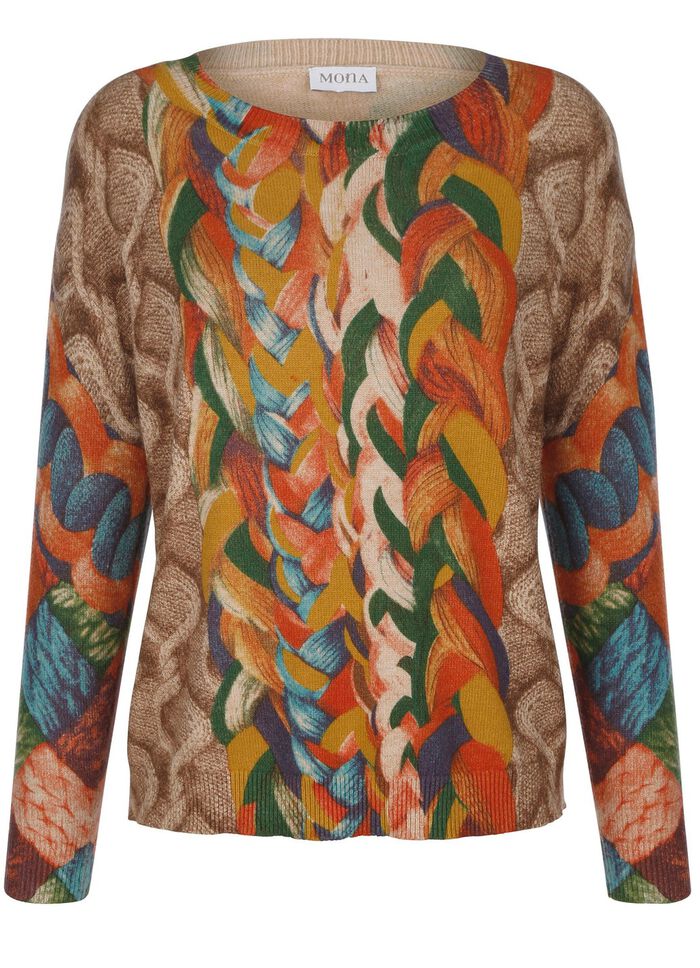 Pullover in Grafikdessin 