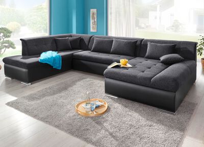 Wohnlandschaft mit Bettfunktion 