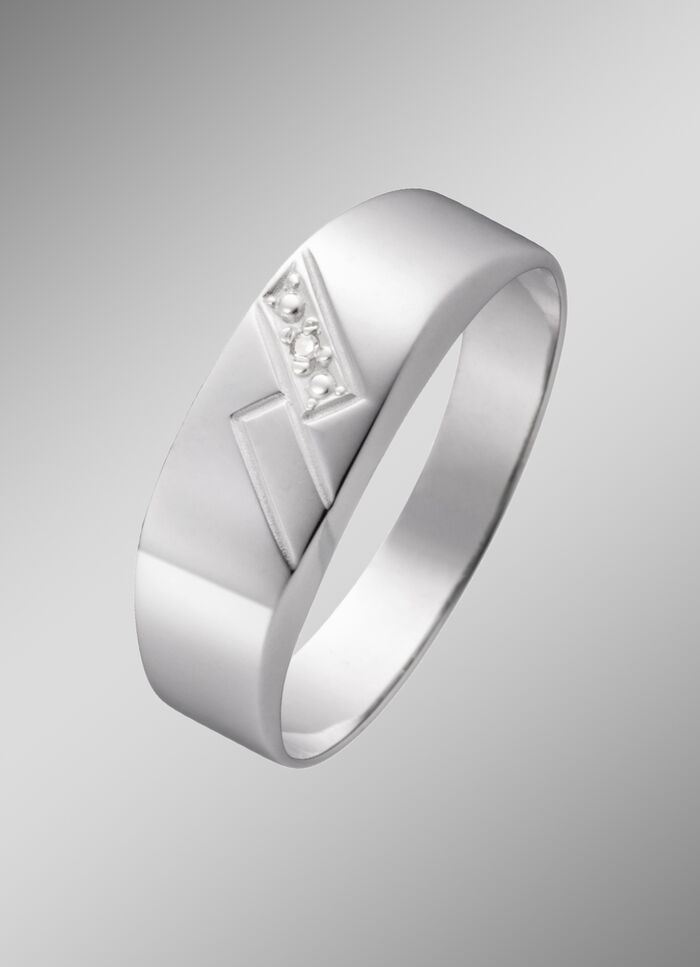 Herrenring mit Diamant 