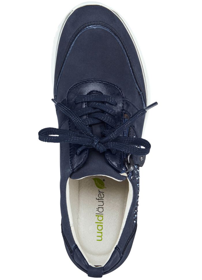 Waldl&auml;ufer, bequeme Damen-Schn&uuml;rschuhe, Weite H, mit herausnehmbarem Fu&szlig;bett MARINE